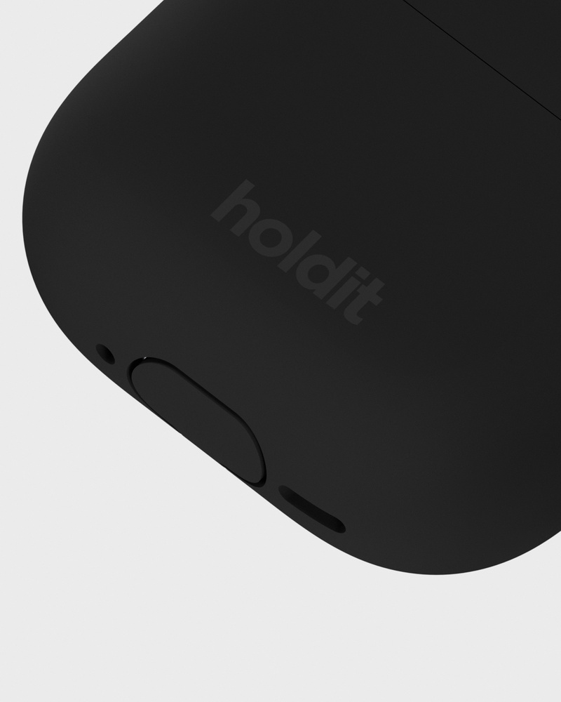 Silicone Case Solid Black Airpods 4