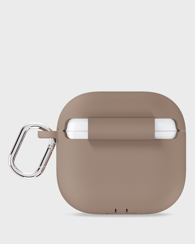 Silicone Case Solid Mocha Brown Airpods 4