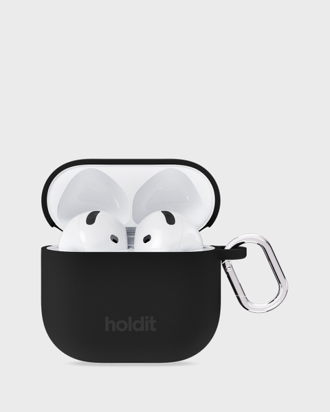 Silicone Case Solid Black Airpods 4