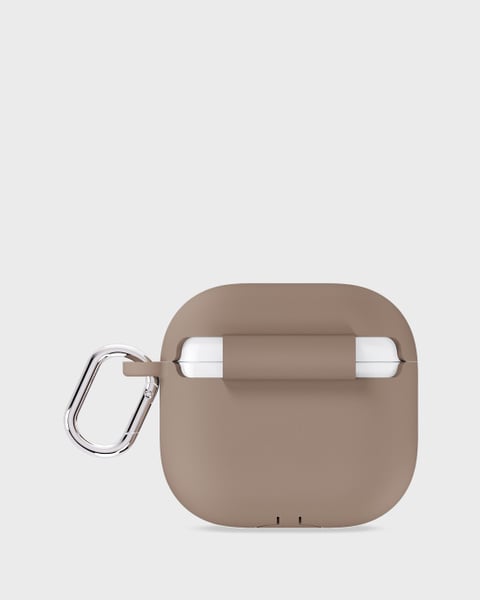 Silicone Case Solid Mocha Brown Airpods 4