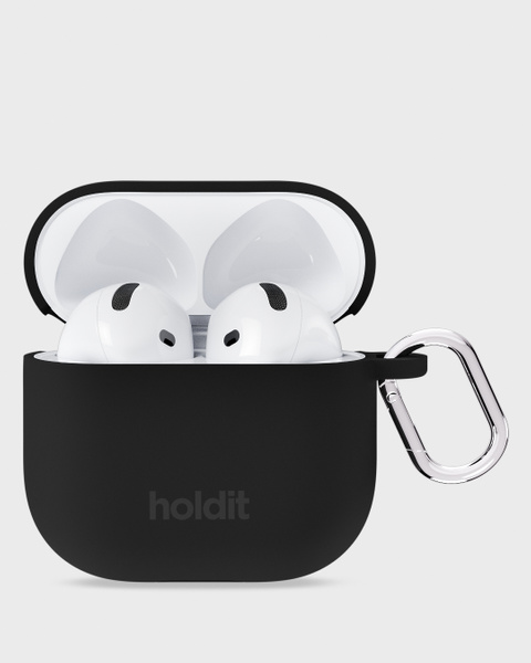 Silicone Case Solid Black Airpods 4