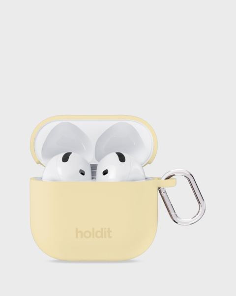 Silicone Case Solid Butter Yellow Airpods 4