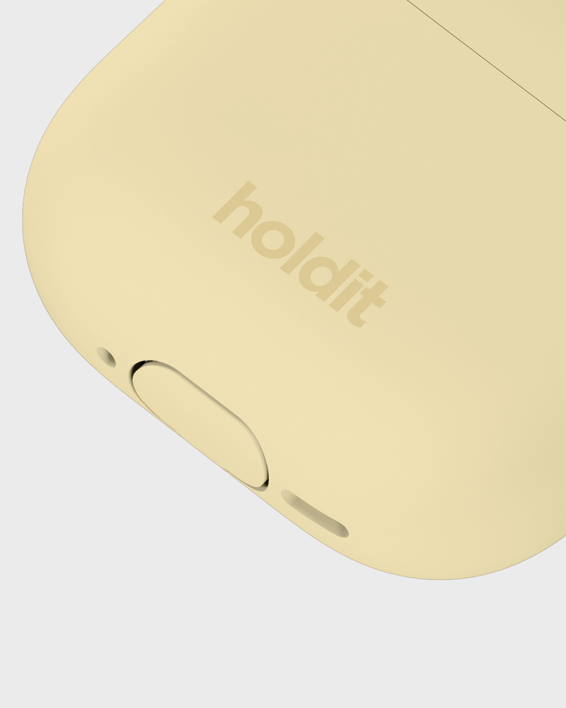 Silicone Case Solid Butter Yellow Airpods 4
