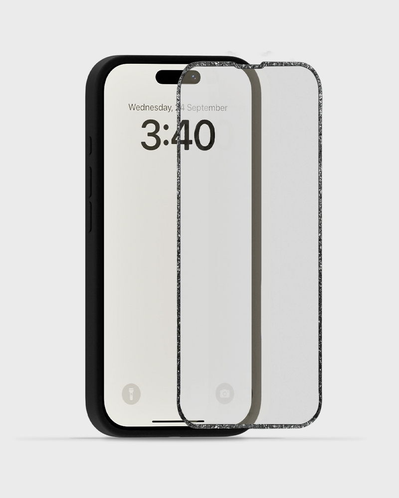 Screen Protector Black Glitter Frame iPhone XR