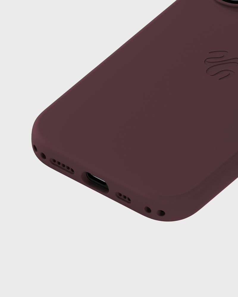 Phone Case Silicone MagSafe Compatible Bordeaux iPhone 16