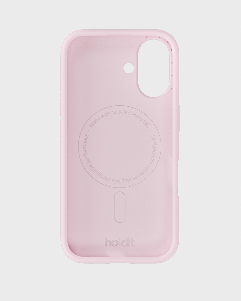 Phone Case Silicone MagSafe Compatible Pale Pink iPhone 16