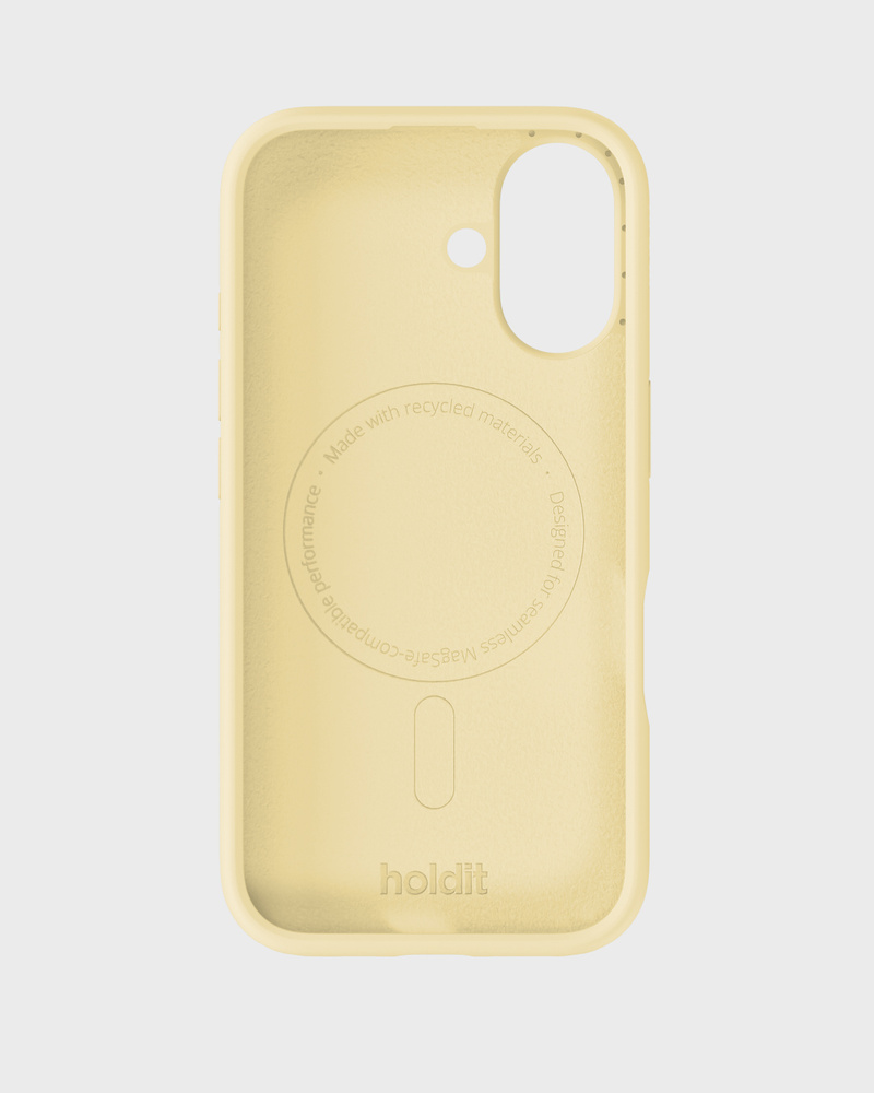 Phone Case Silicone MagSafe Compatible Butter Yellow iPhone 16