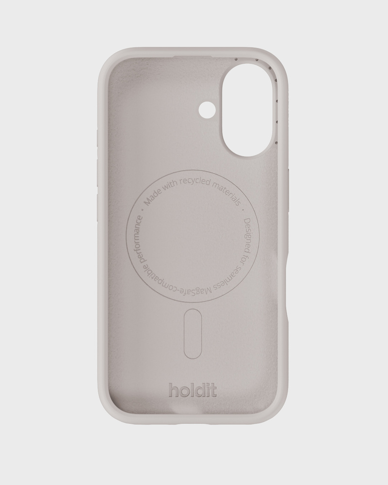 Phone Case Silicone MagSafe Compatible Wool Gray iPhone 16