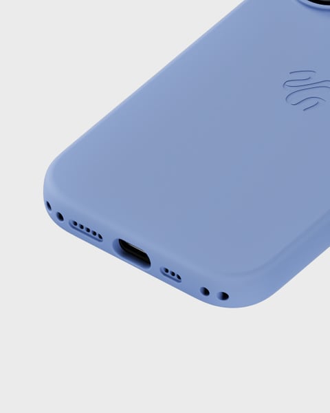 Phone Case Silicone MagSafe Compatible Soft Cobalt iPhone 16