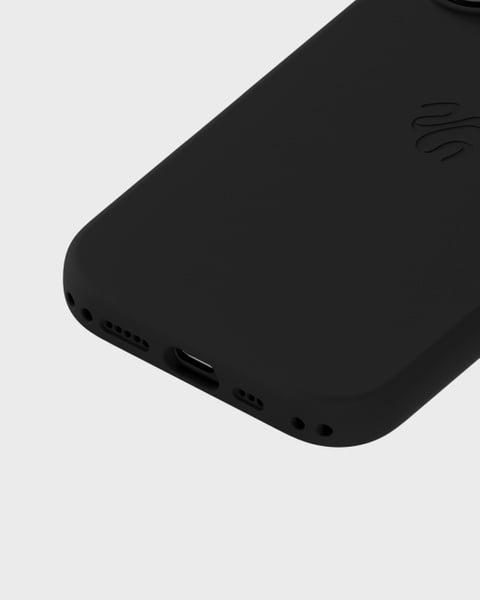 Phone Case Silicone MagSafe Compatible Black iPhone 16