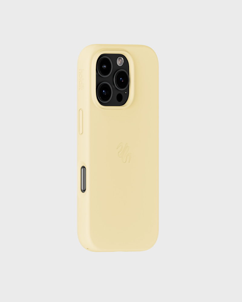 Phone Case Silicone MagSafe Compatible Butter Yellow iPhone 16 Pro