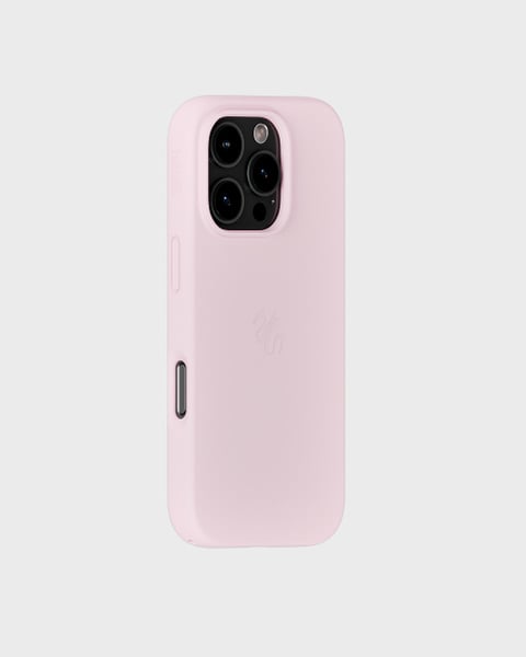 Phone Case Silicone MagSafe Compatible Pale Pink iPhone 16 Pro