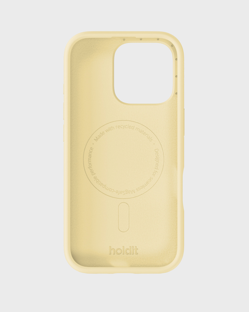 Phone Case Silicone MagSafe Compatible Butter Yellow iPhone 16 Pro