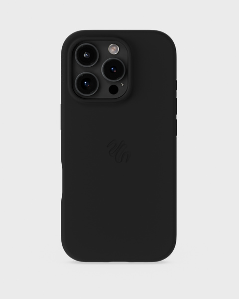 Phone Case Silicone MagSafe Compatible Black iPhone 16 Pro