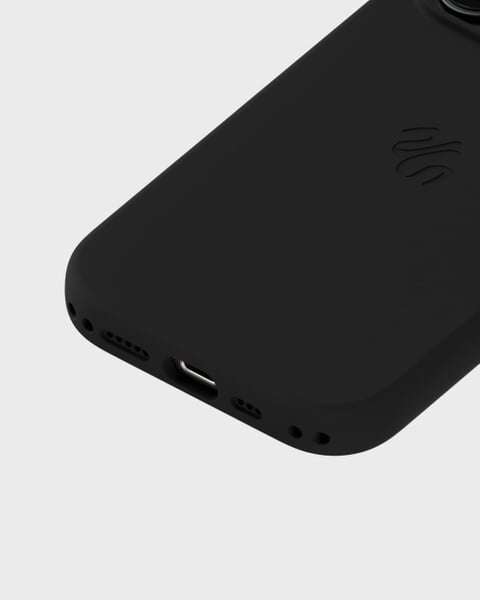 Phone Case Silicone MagSafe Compatible Black iPhone 16 Pro