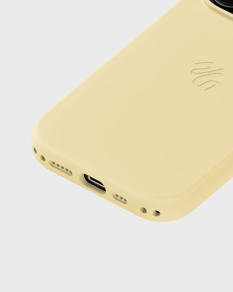 Phone Case Silicone MagSafe Compatible Butter Yellow iPhone 16 Pro