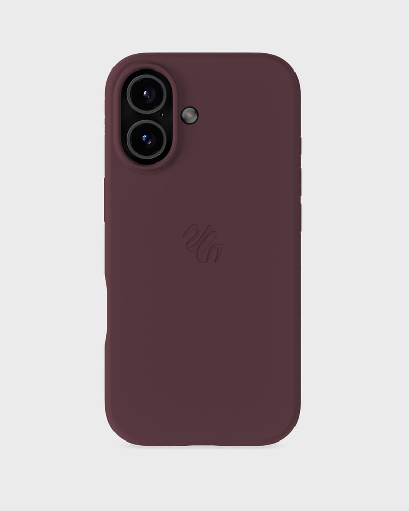 Phone Case Silicone MagSafe Compatible Bordeaux iPhone 17