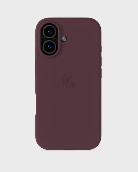 Phone Case Silicone MagSafe Compatible Bordeaux iPhone 17