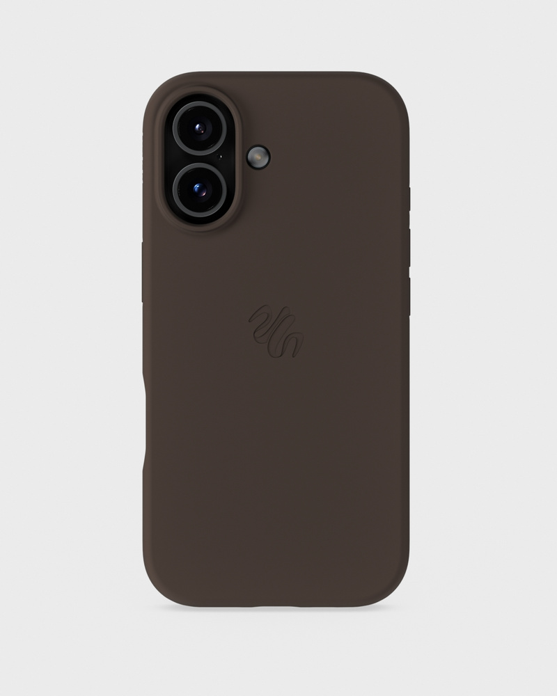 Phone Case Silicone MagSafe Compatible Chocolate iPhone 17