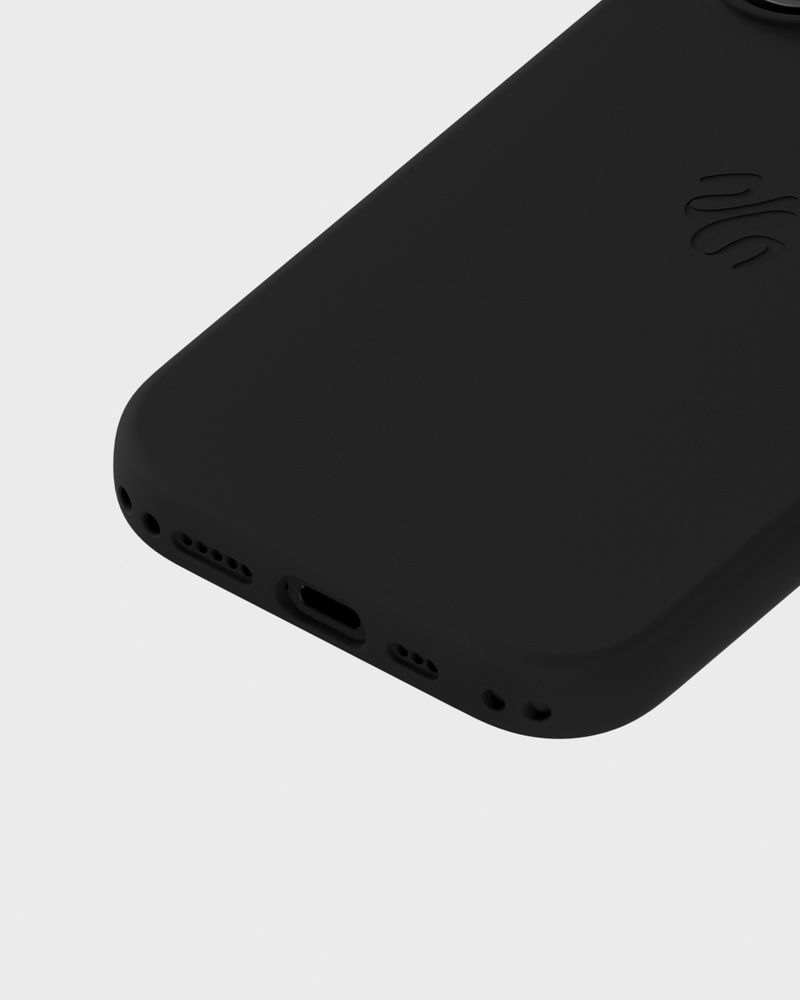 Phone Case Silicone MagSafe Compatible Black iPhone 17