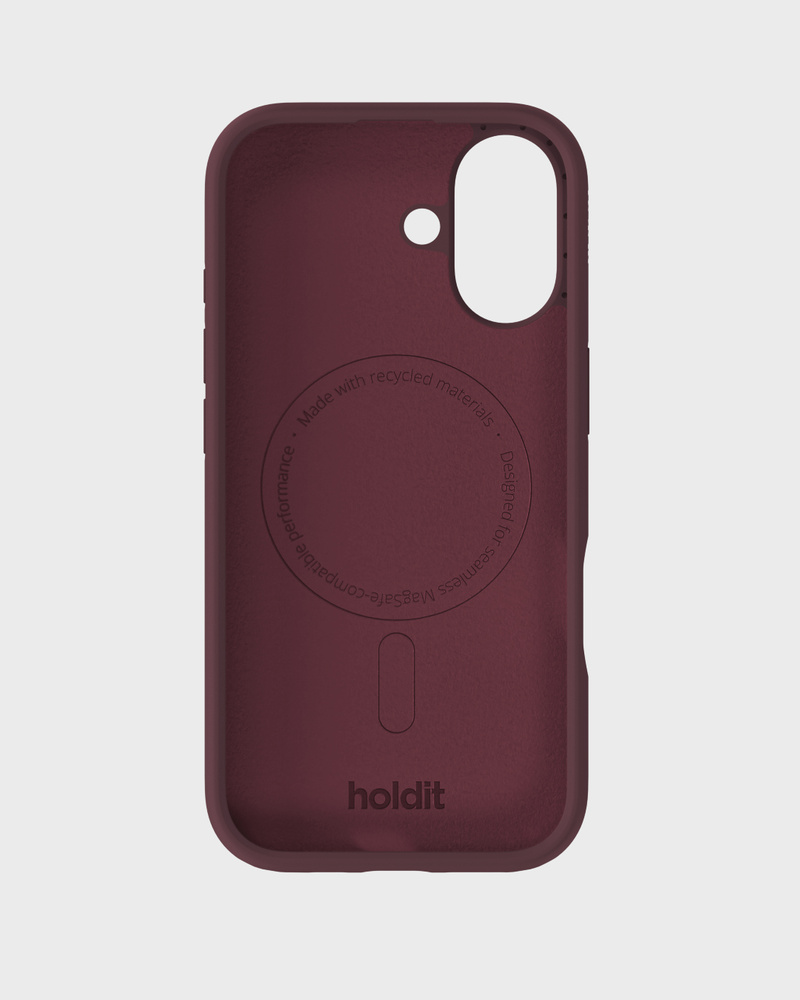 Phone Case Silicone MagSafe Compatible Bordeaux iPhone 17