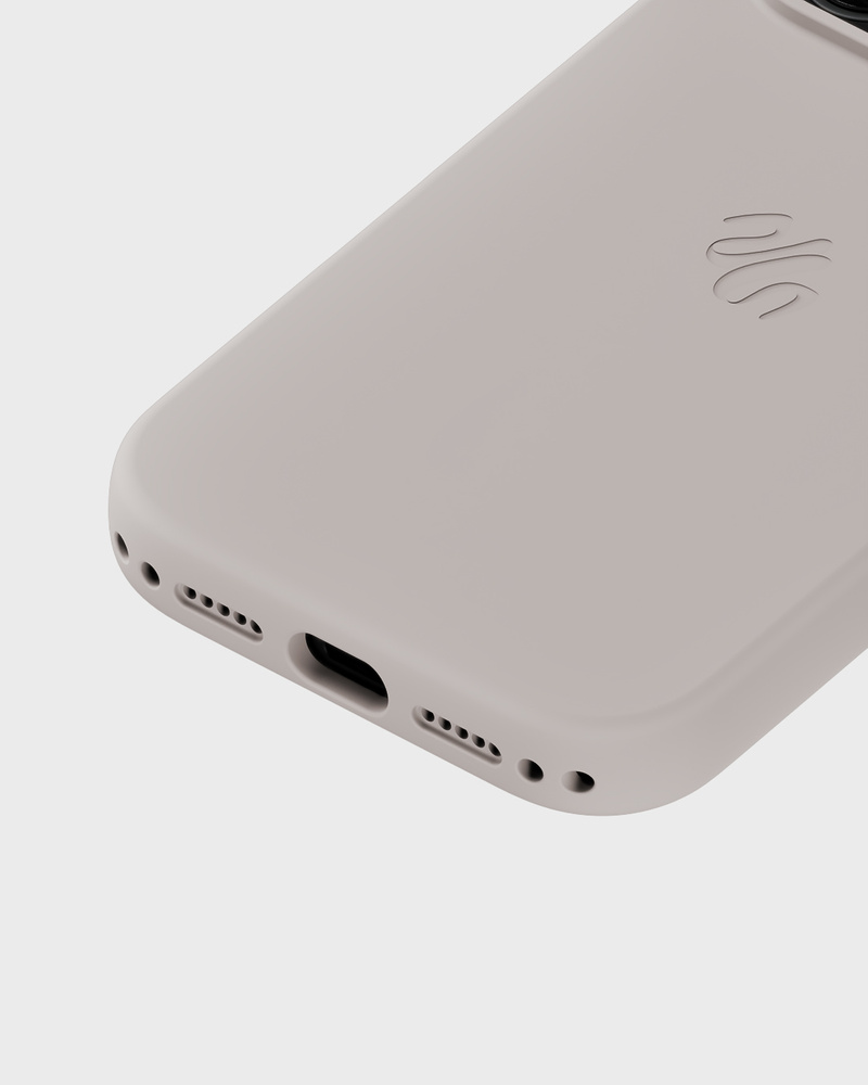 Phone Case Silicone MagSafe Compatible Wool Gray iPhone 17 Pro