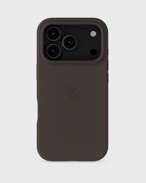 Phone Case Silicone MagSafe Compatible Chocolate iPhone 17 Pro