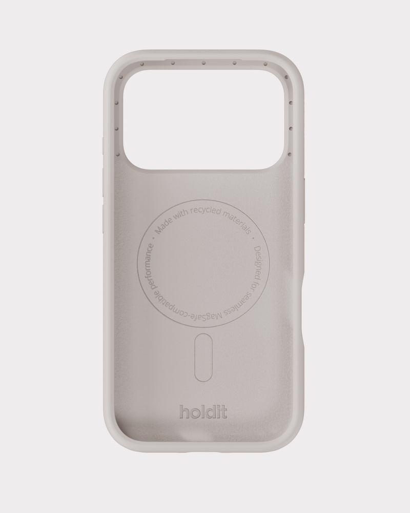 Phone Case Silicone MagSafe Compatible Wool Gray iPhone 17 Pro