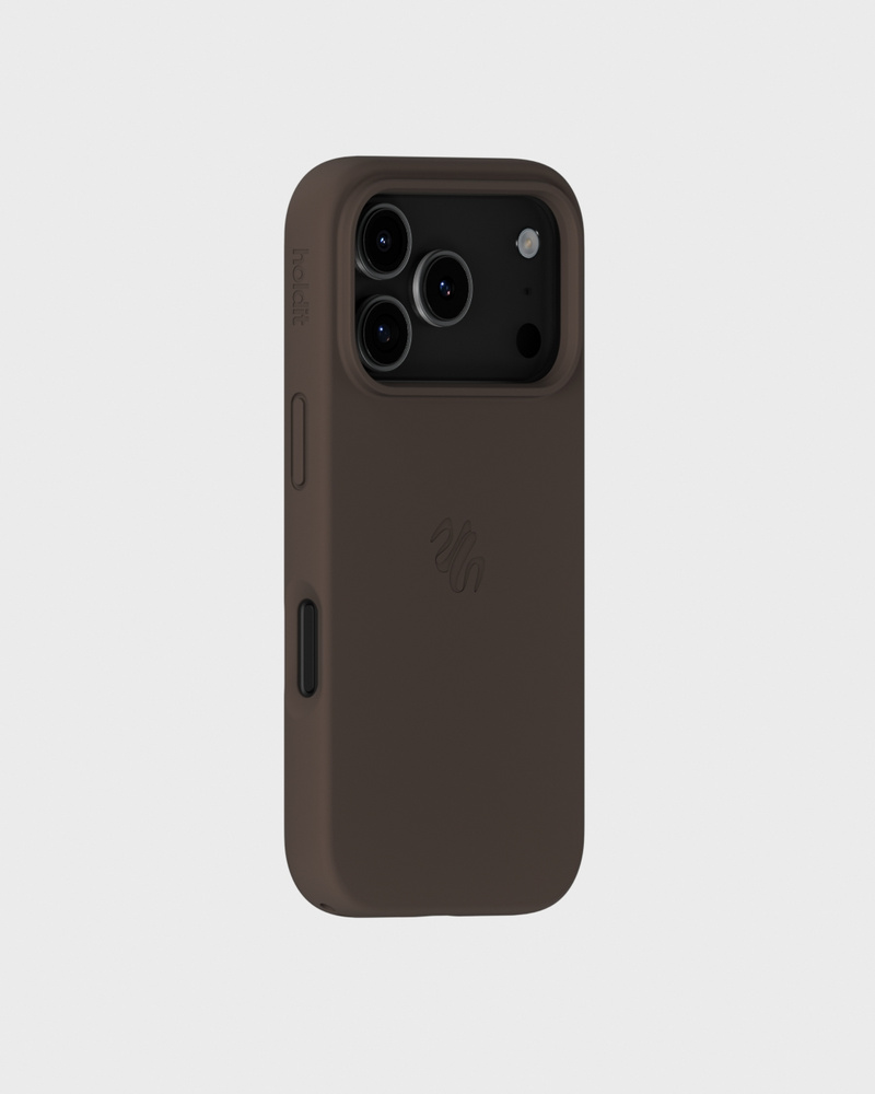 Phone Case Silicone MagSafe Compatible Chocolate iPhone 17 Pro