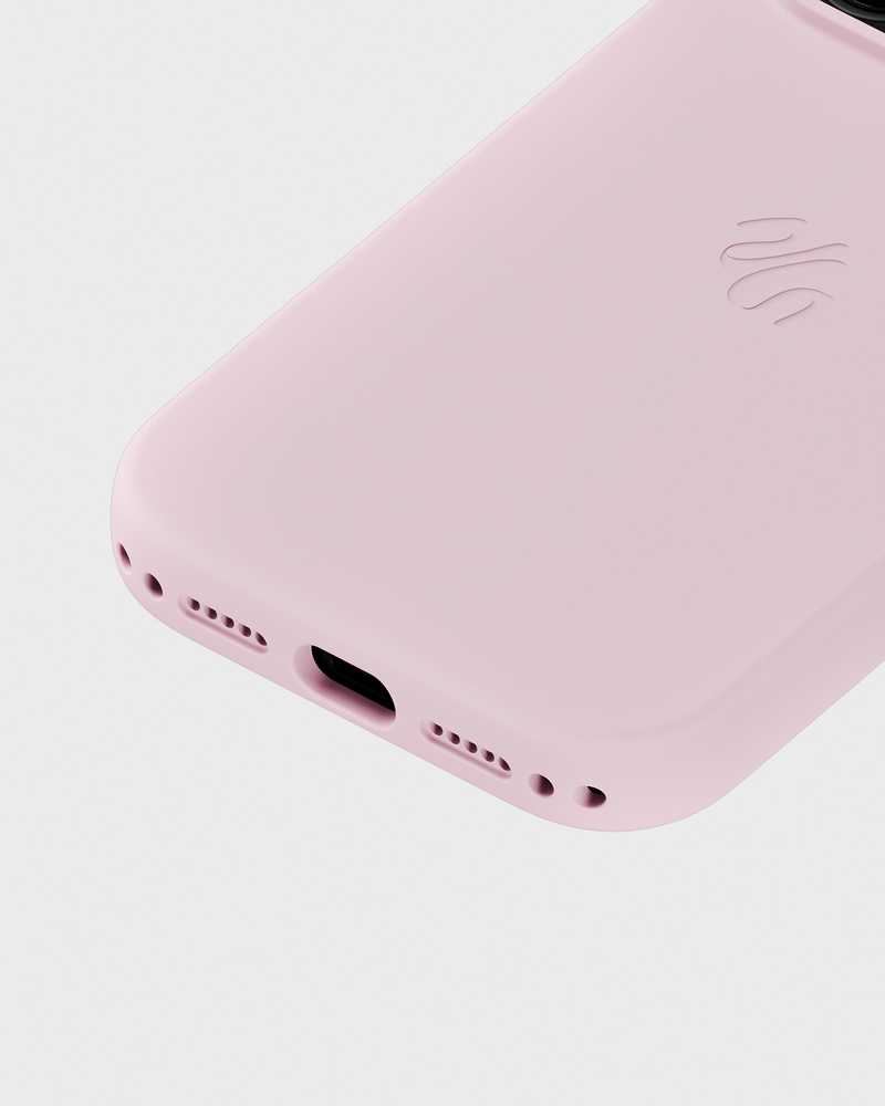 Phone Case Silicone MagSafe Compatible Pale Pink iPhone 17 Pro Max