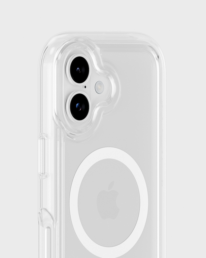 Phone Case Chunky Magsafe Compatible White/Transparent iPhone 17
