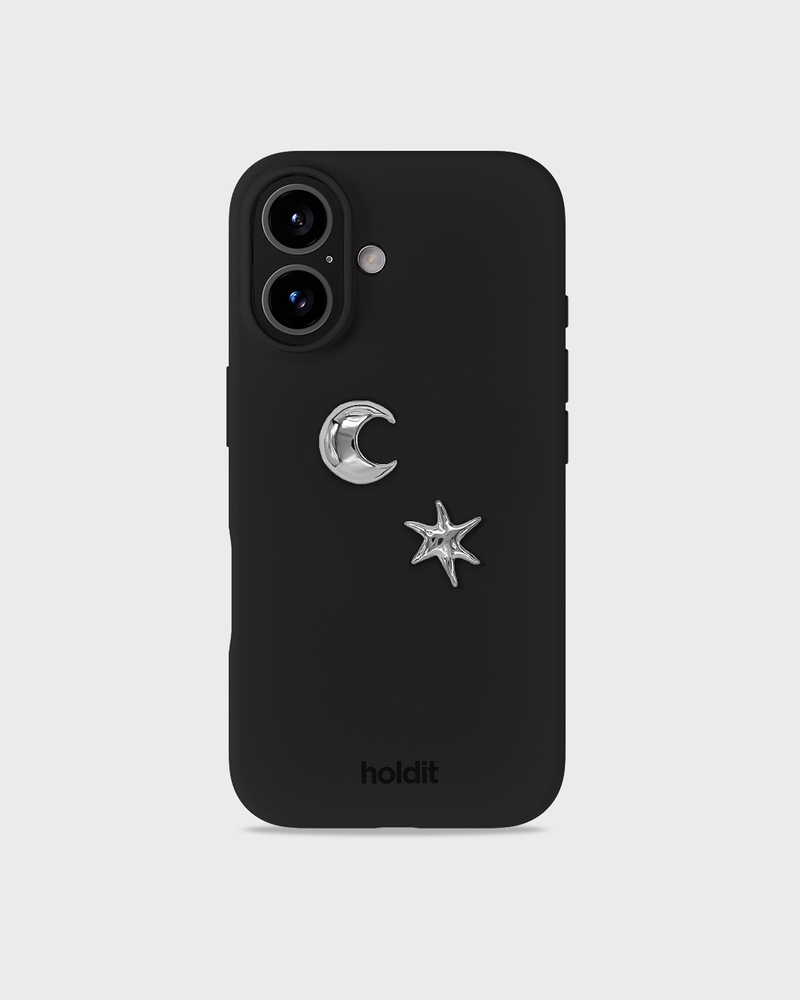 Stainless Steel Moon And Star Metal Sticker