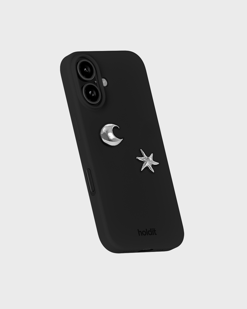 Stainless Steel Moon And Star Metal Sticker
