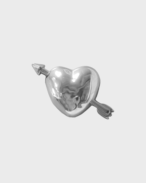 Stainless Steel Heart Metal Sticker