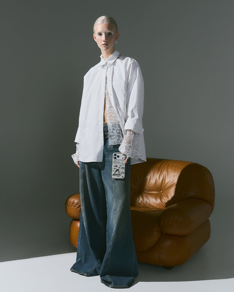 Phone Case Graphic MagSafe Compatible Wool Gray iPhone 13