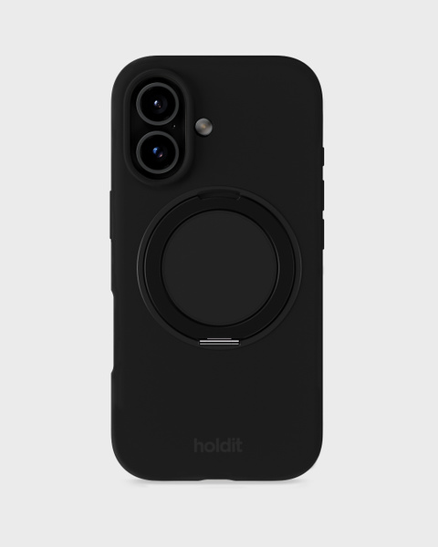 Silicone Stand Case Black iPhone 17