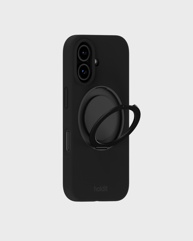 Silicone Stand Case Black iPhone 17