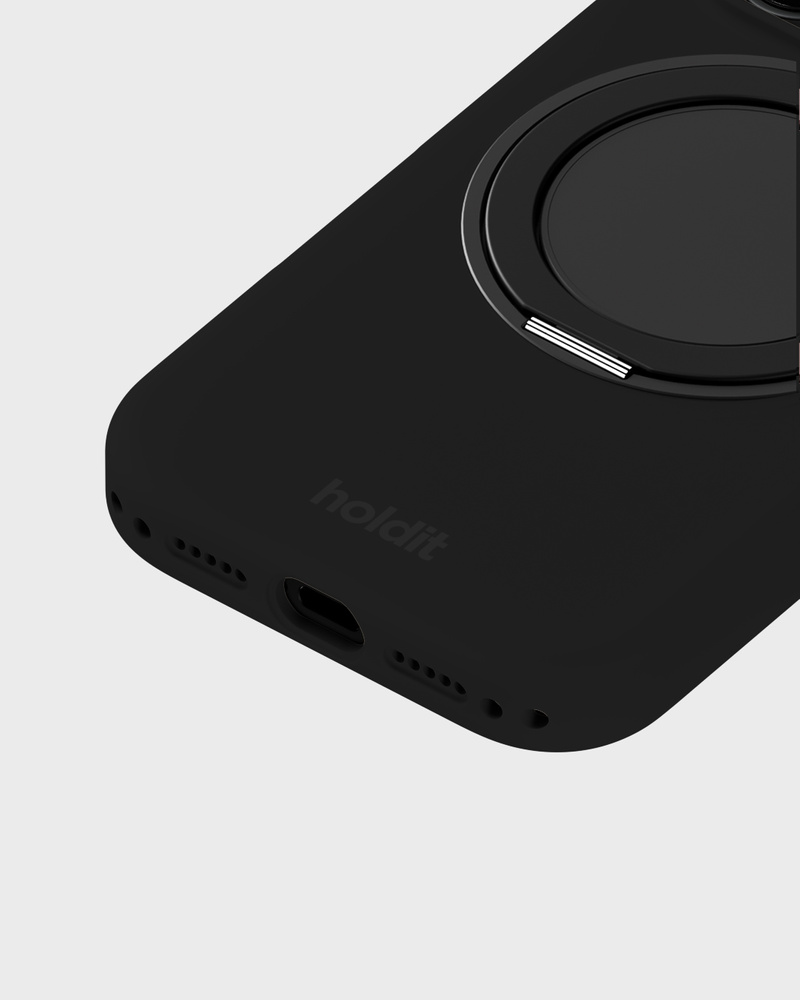 Silicone Stand Case Black iPhone 17 Pro