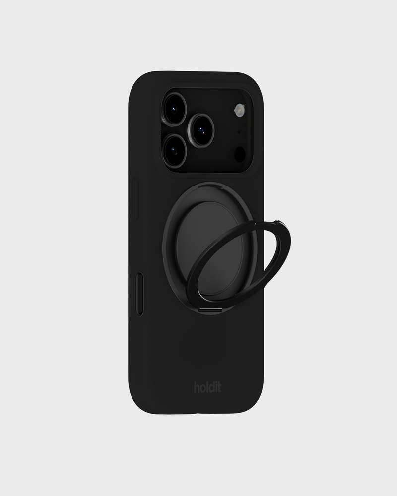 Silicone Stand Case Black iPhone 17 Pro