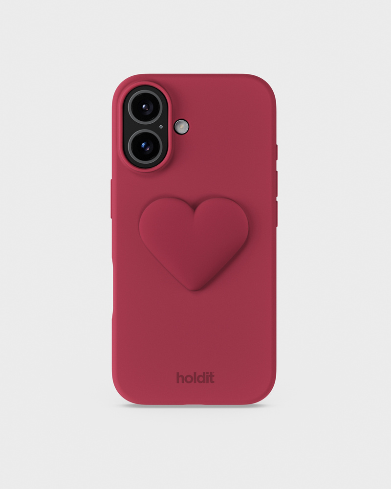 Red Velvet Heart Silicone Sticker