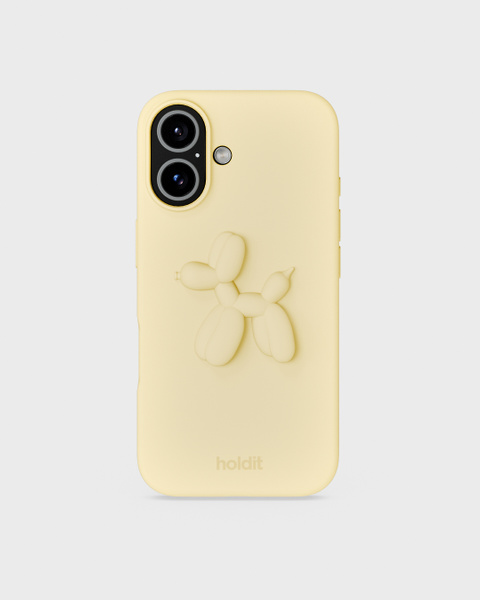 Butter Yellow Balloon Dog Silicone Sticker