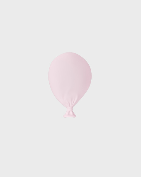 Pale Pink Balloon Silicone Sticker