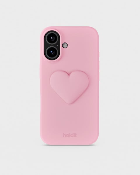 Pink Heart Silicone Sticker