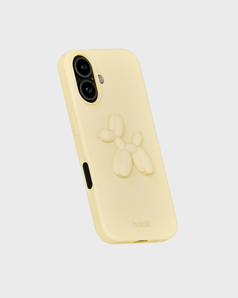 Butter Yellow Balloon Dog Silicone Sticker