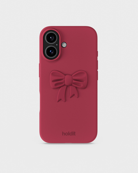 Red Velvet Bow Silicone Sticker