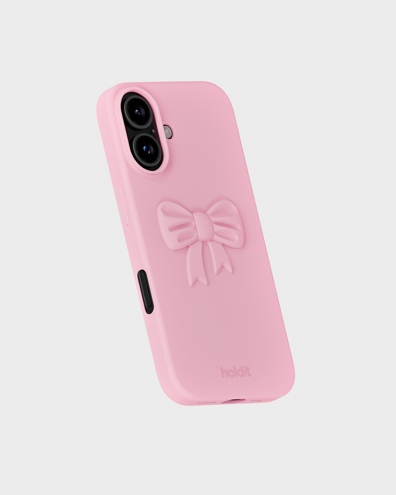 Pink Bow Silicone Sticker