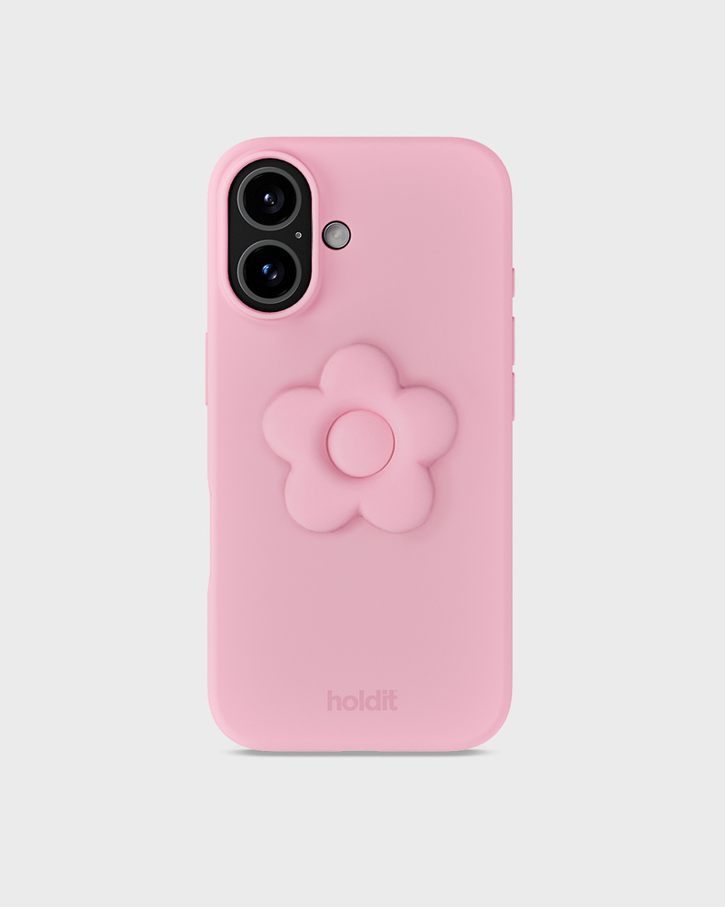 Pink Flower Silicone Sticker