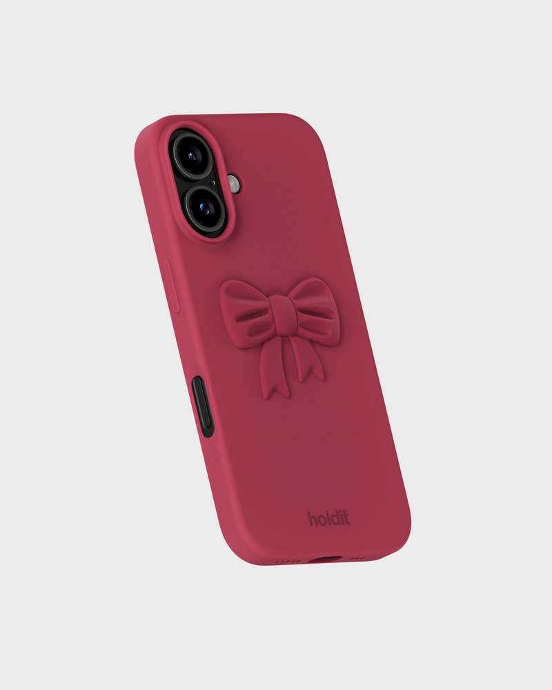 Red Velvet Bow Silicone Sticker