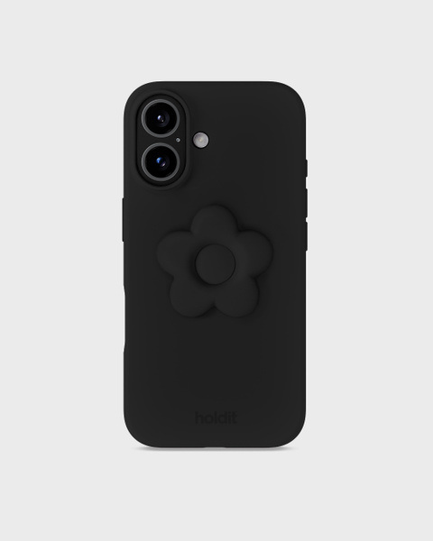 Black Flower Silicone Sticker