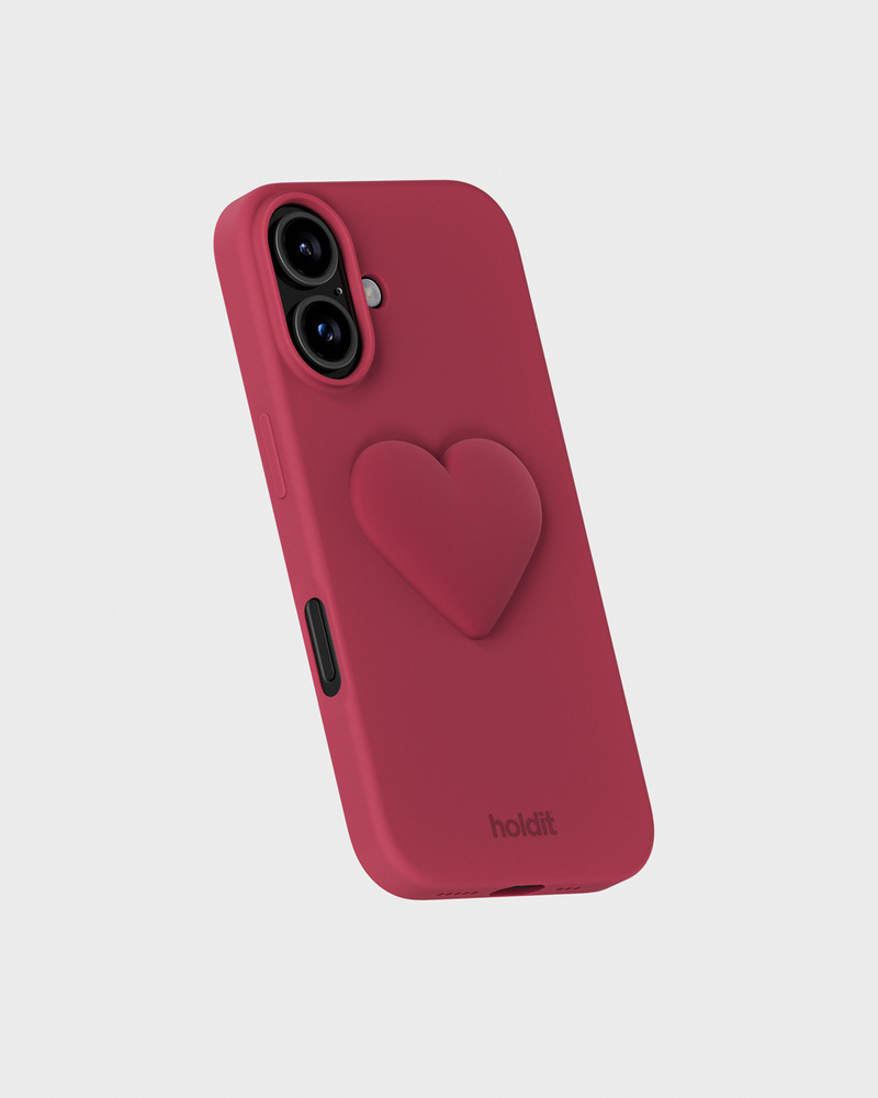 Red Velvet Heart Silicone Sticker